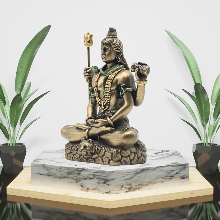 Embrace Serenity with a Handcrafted Copper Mini Shiva Statue