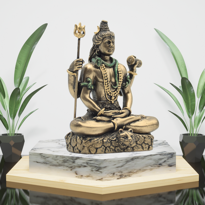 Embrace Serenity with a Handcrafted Copper Mini Shiva Statue