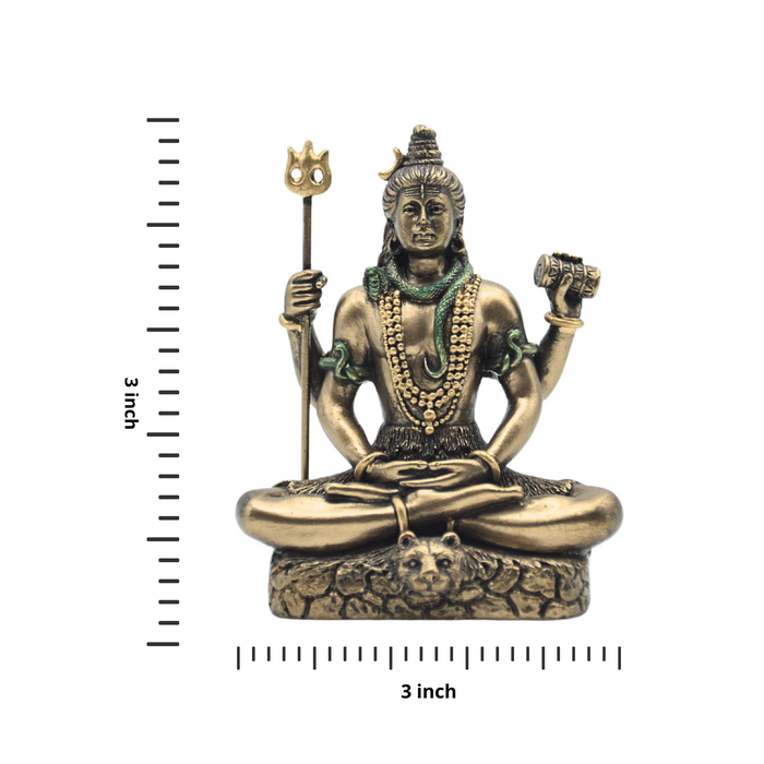 Embrace Serenity with a Handcrafted Copper Mini Shiva Statue