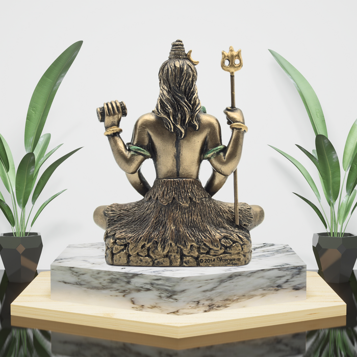 Embrace Serenity with a Handcrafted Copper Mini Shiva Statue