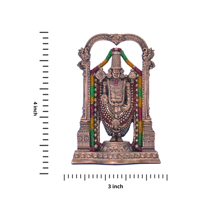 Elegant Tirupati Balaji Statue in Bronze