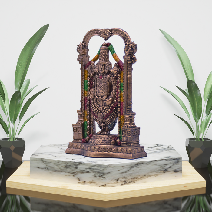 Elegant Tirupati Balaji Statue in Bronze