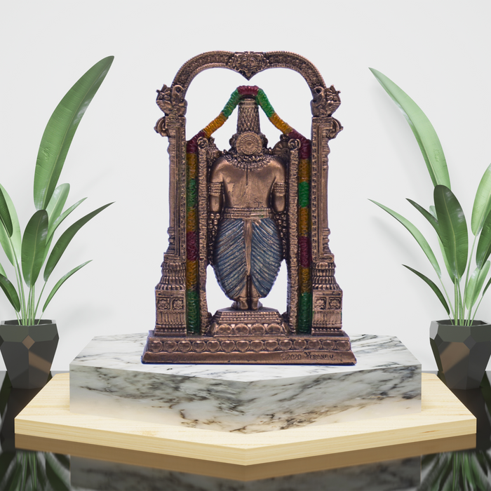 Elegant Tirupati Balaji Statue in Bronze