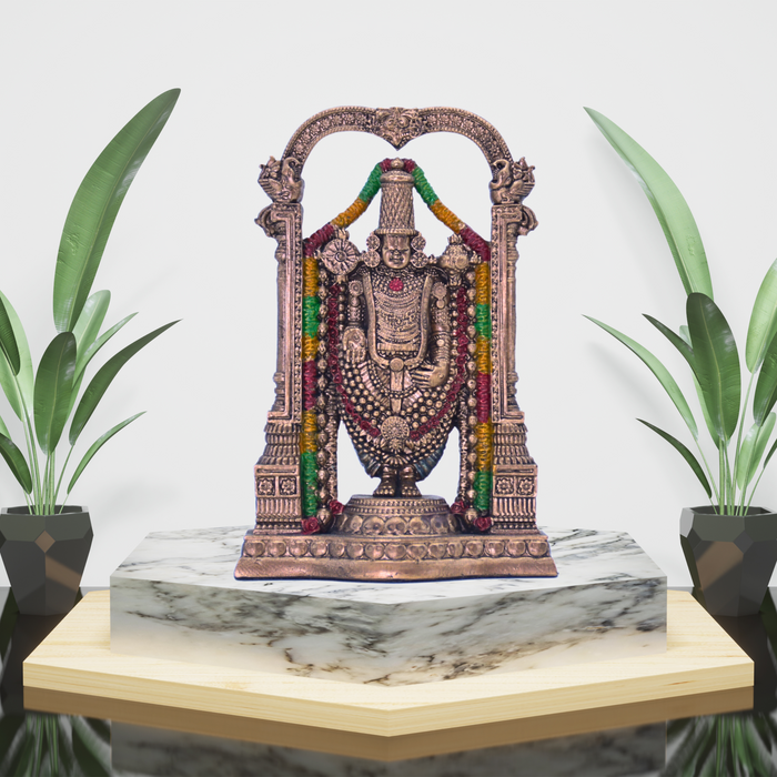 Elegant Tirupati Balaji Statue in Bronze