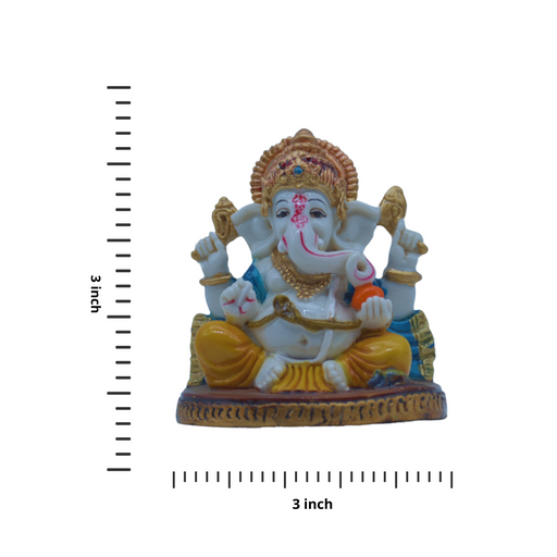 Marble Ganesha Idol Statue Decorative Showpiece