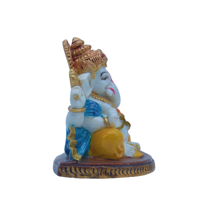 Marble Ganesha Idol Statue Decorative Showpiece