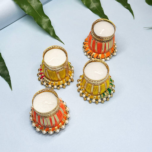 Decorative Diya Tealight Candle Holder for Festive Decor 1