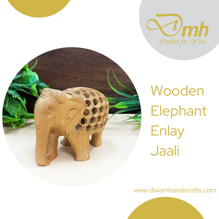 Handcrafted Wooden Elephant