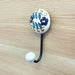 Floral Print Ceramic & Iron Wall Hook Online 1