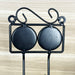 Floral Print Dual Hook Ceramic & Iron Key Holder 7