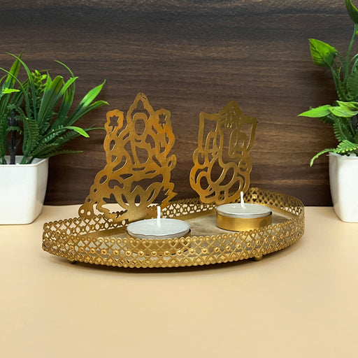 Ganesh Lakshmi Tea Light Holder