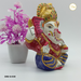 Hand Painted Metal God Ganesha/Ganesh Statue in Sitting Position