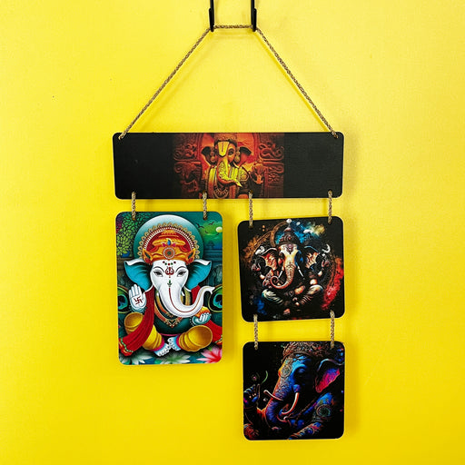 Multicolored Lord Ganesh Wall Hanging Decor