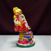 Handcrafted Meenakari Mukut Ganesha Metal Statue