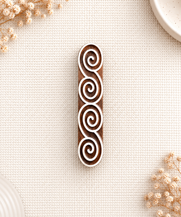 Hand Carved Wooden Printing Blocks | Set of 7 Traditional Designs