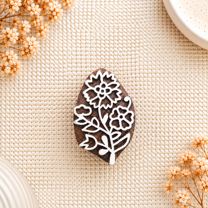 Hand Carved Wooden Printing Blocks | Set of 7 Traditional Designs