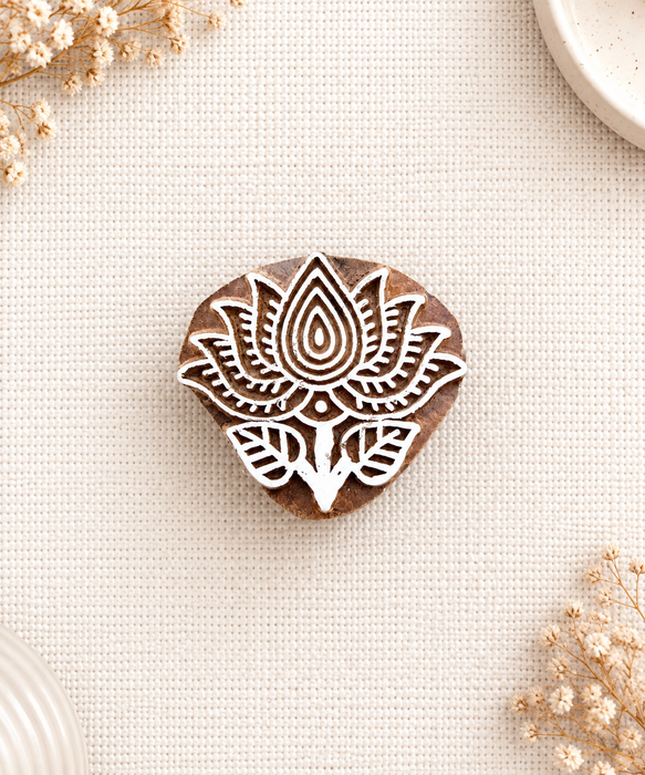 Hand Carved Wooden Printing Blocks | Set of 7 Traditional Designs