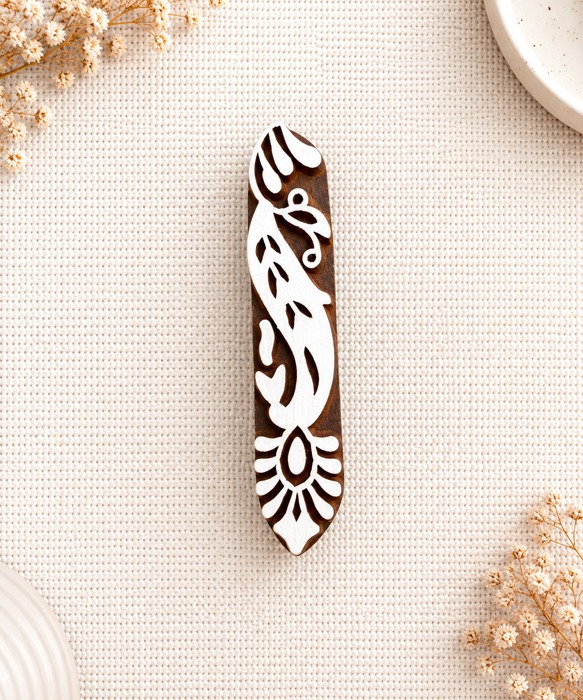 Hand Carved Wooden Printing Blocks | Set of 7 Traditional Designs