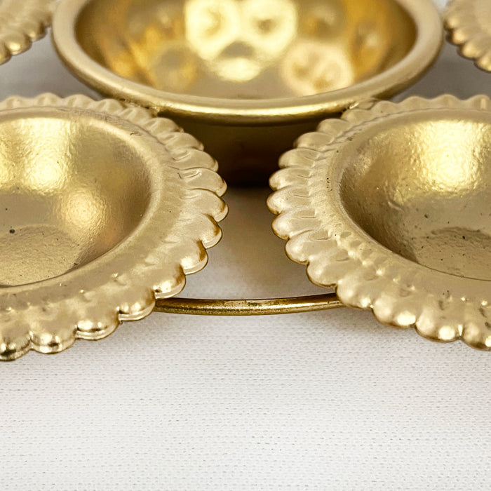 Handcrafted Decorative Diya Urli Bowl & Tea Light Candles Holder 5