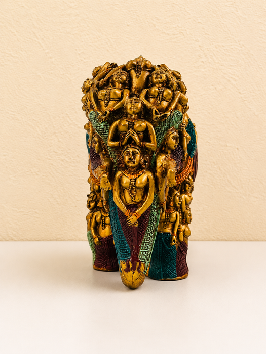 Handcrafted Indian Elephant Sculpture | Traditional Decorative Showpiece
