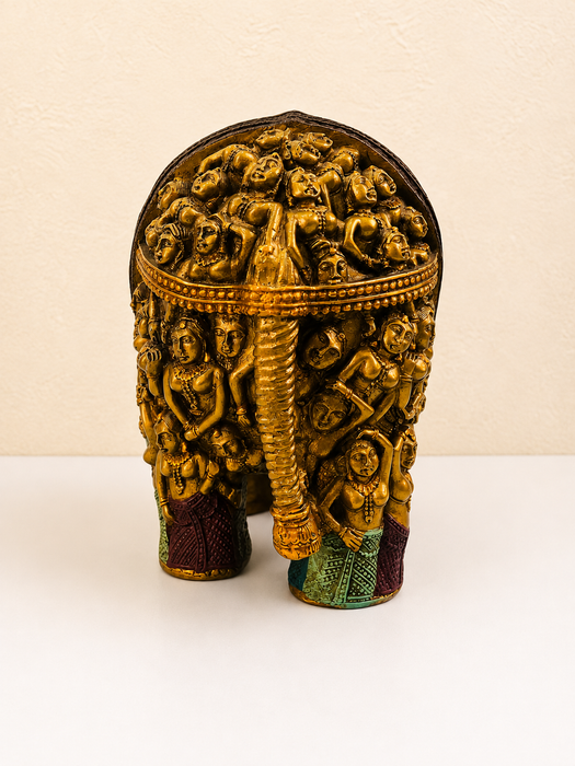 Handcrafted Indian Elephant Sculpture | Traditional Decorative Showpiece