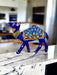 Blue Color Handcrafted Meenakari Metal Camel Statue