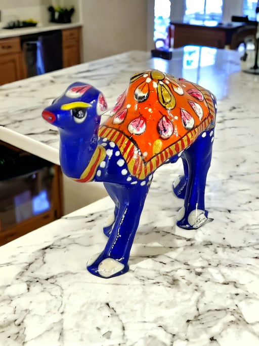 Handcrafted Metal Camel Statue