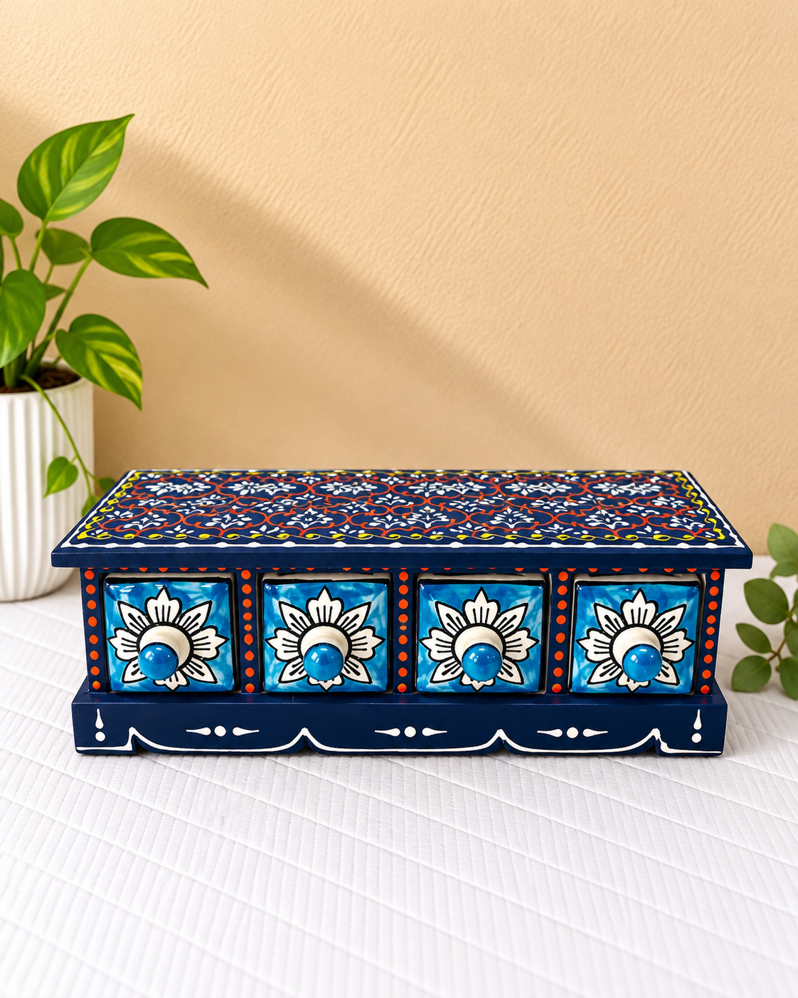 Wooden and Ceremic Drawers