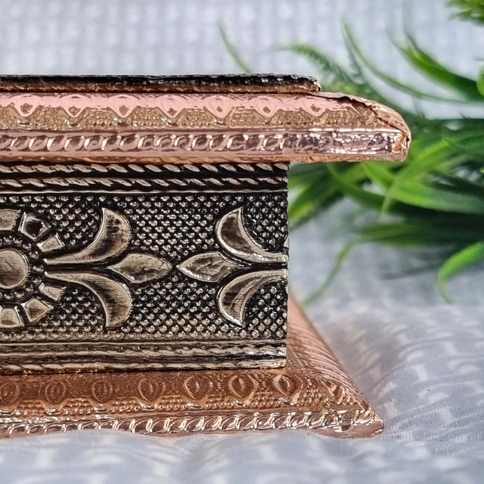 Handmade Copper Design Dry Fruit Box