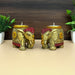 Handmade Elephant Hand Painted Tea Light Candle Set 1