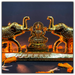 Handmade Golden Laxmi Chopda with Double Elephant Design