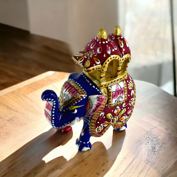 Handcrafted Meenakari Ambari Elephant