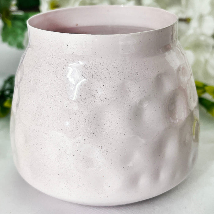 Elegant Pink Ceramic Storage Jar with Floral Lid | Decorative Multipurpose Container
