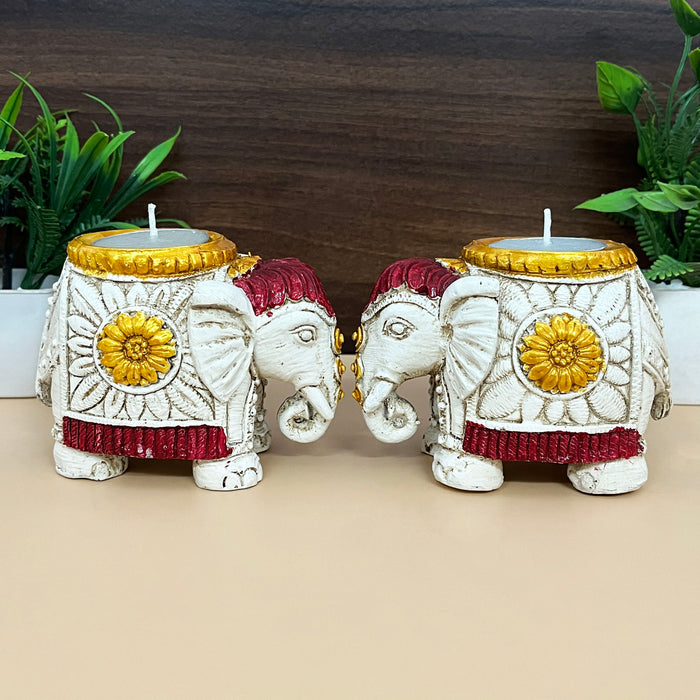 Handmade Elephant Candle Set