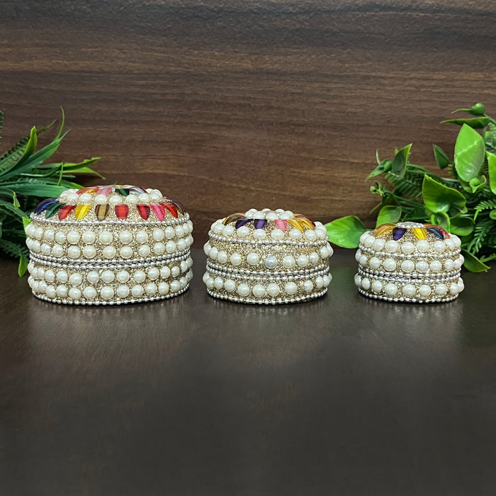 Pearl-Studded Sindoor Box Set