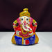 Metal Handpaited Ganesha Idol for Temple Decor & Home Decor