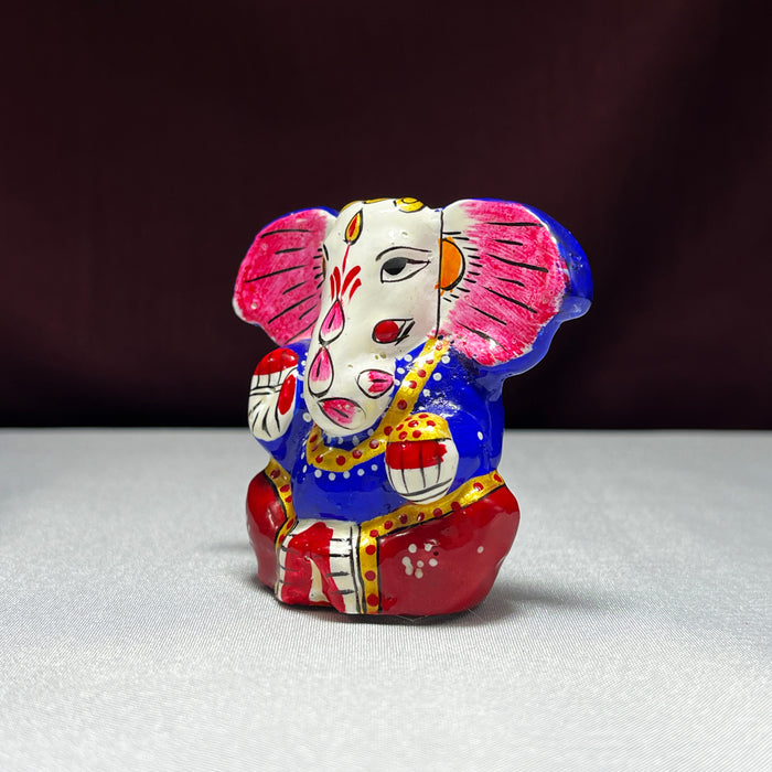 Handmade Metal Kaan Ganesh Statue  Traditional Decor, Durable and High-Quality Gift