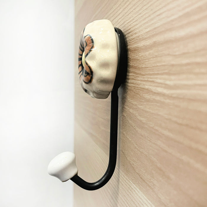 Stylish Ceramic Flower Key Hook – A Perfect Addition to Your Home