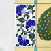 Hand Painted Peacock Design Indian & Moroccan Inspired Ceramic Tiles