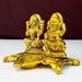 Brass Finish Metal Laxmi Ganesh Diya