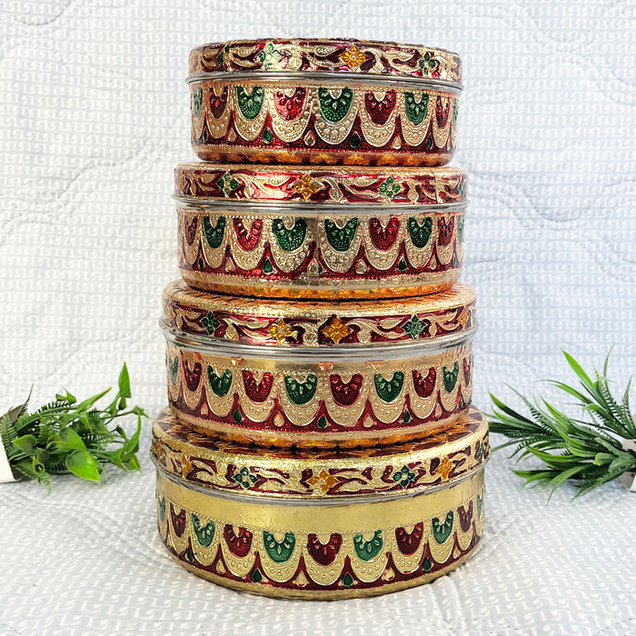 Handcrafted Peacock Decorative Coaster Set with Holder | Marble Tea Coasters