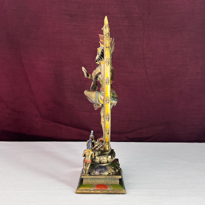 Copper Finish Dancing Shiva Nataraja Statue