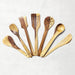 Handmade Wooden Kitchen Utensil Non Stick Serving Set of 7