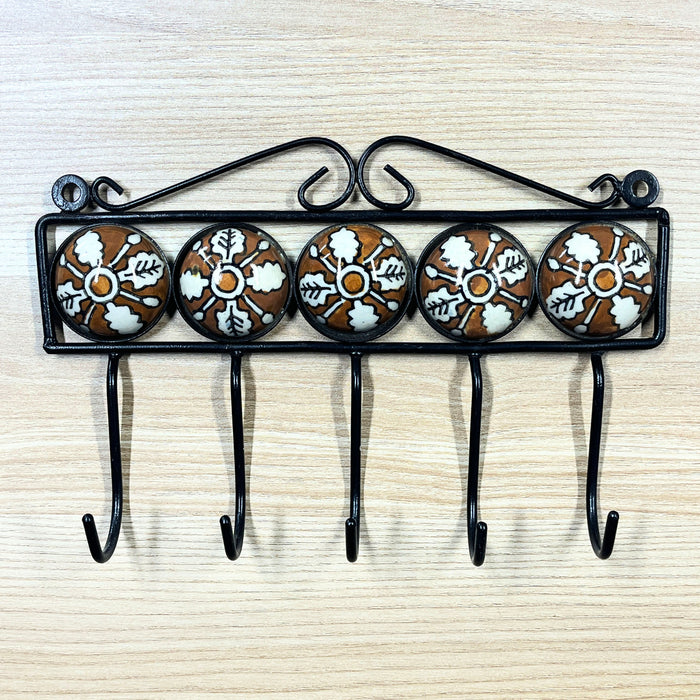 Stylish Ceramic and Iron Wall Hook