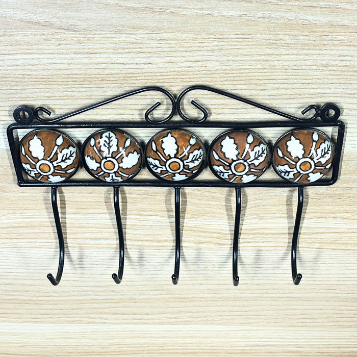 Stylish Ceramic and Iron Wall Hook