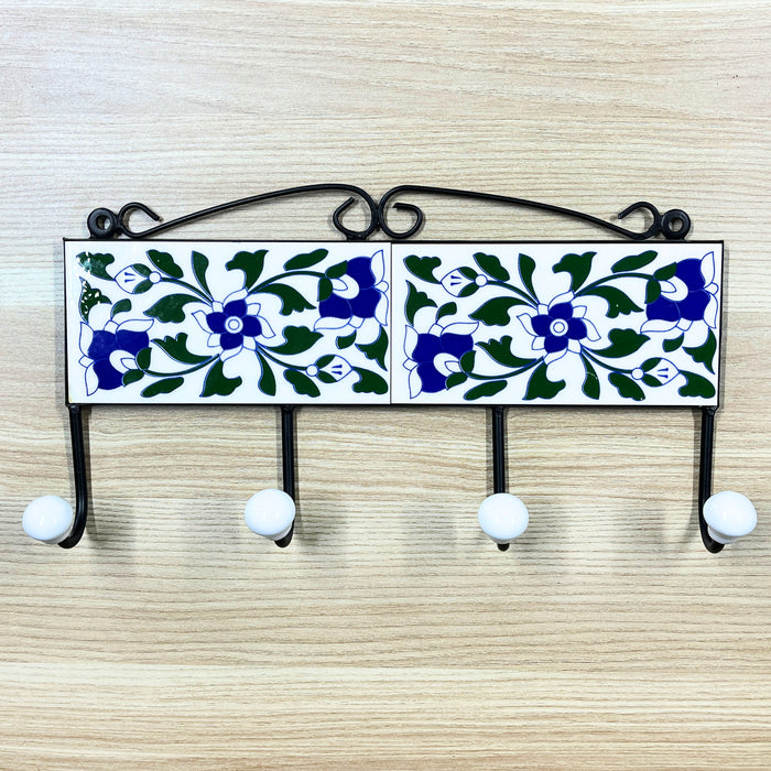 Beautiful Ceramic Tiles Iron Key Holder