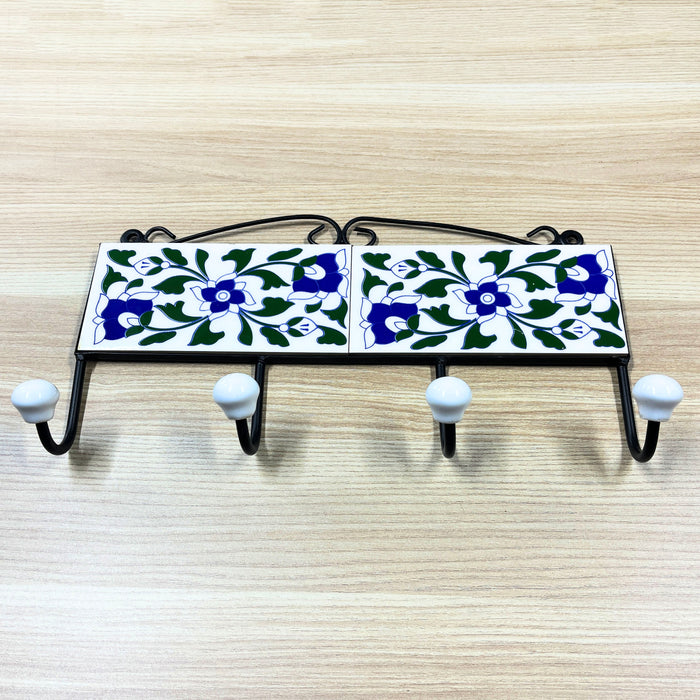 Beautiful Ceramic Tiles Iron Key Holder