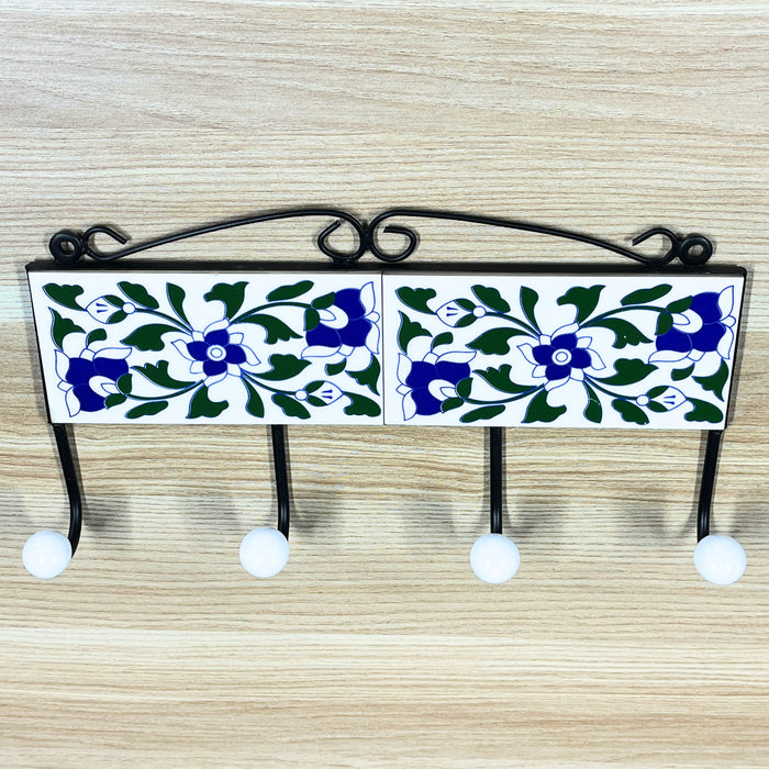 Beautiful Ceramic Tiles Iron Key Holder