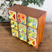 Rustic Wooden Ceramic Box with 9 Drawers