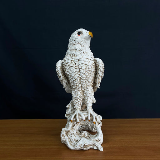 Handcrafted White Resign Eagle Statue/Sculpture Decorative Showpieces